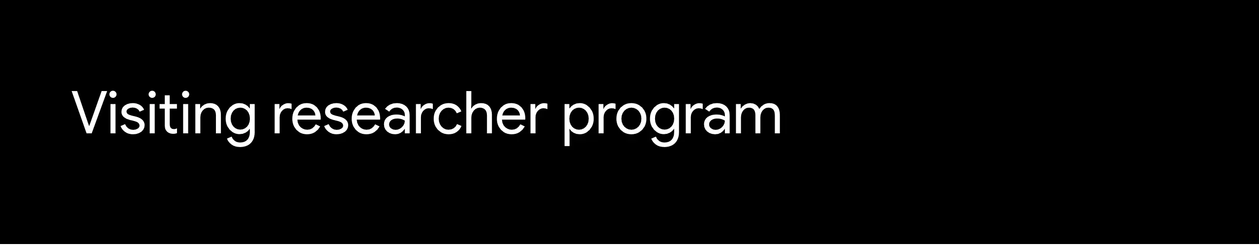 Google Visiting Researcher Program 2026 cover - Bamnang